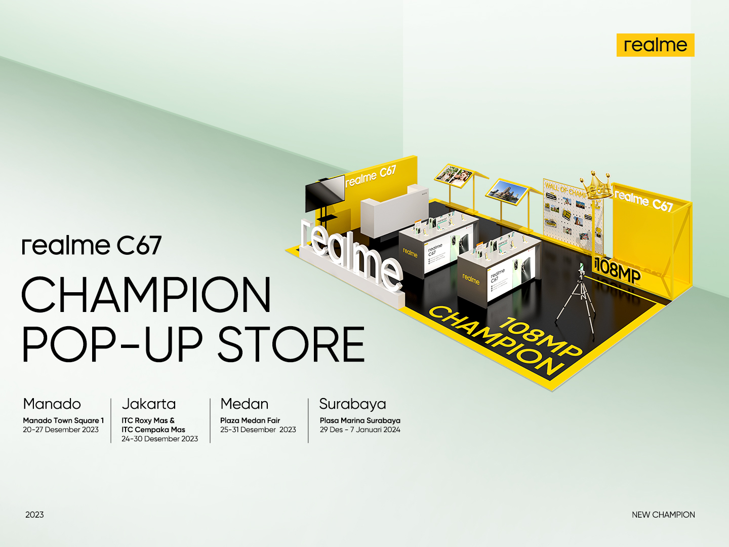 realme C67 Champion Pop-up Store