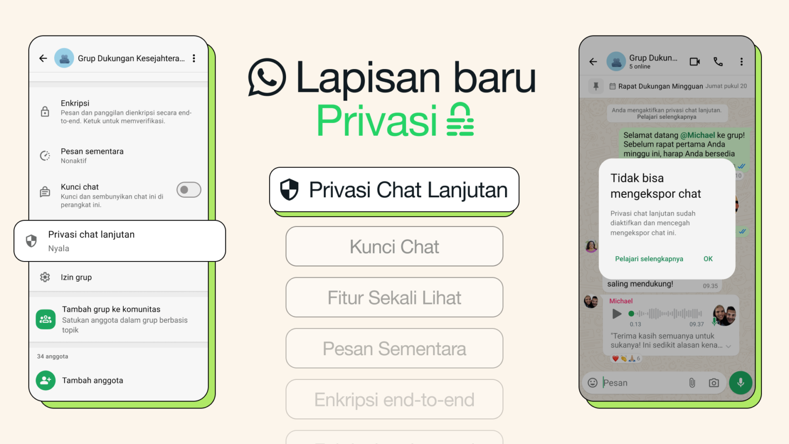 Privasi Chat Tingkat Lanjut Whatsapp